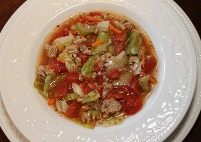 Cabbage Roll Soup with Turkey Recipe - This soup is a quick and easy alternative to making cabbage rolls and every bit as delicious!