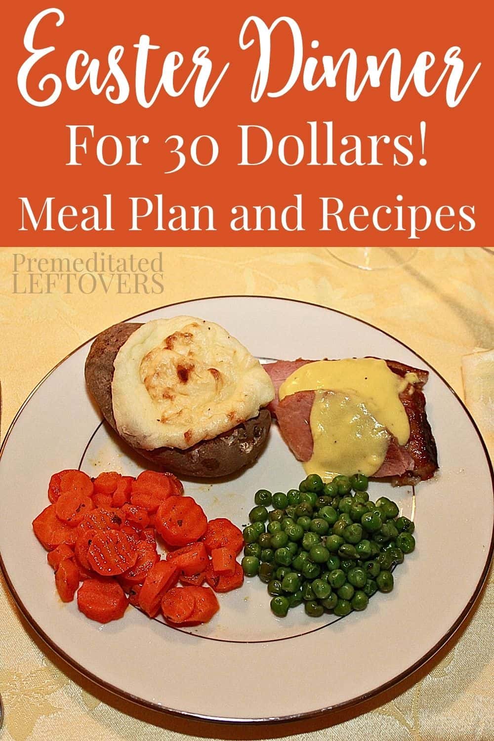 You can feed a family at Easter for ! Ham, Potatoes, Peas, and Carrots.
