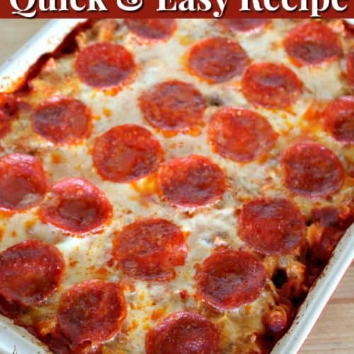 Pizza Casserole Recipe - An Easy Pasta Bake Recipe