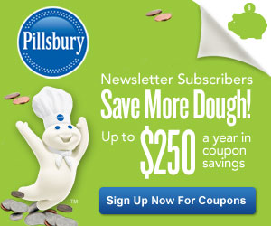 Free Pillsbury Newsletter includes recipes, coupons, and exclusive offers