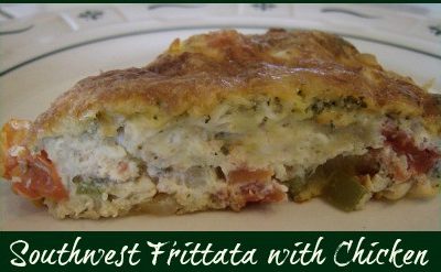 Southwest Frittata with Chicken Recipe - A fast and easy dish that works well for any meal of the day. Print recipe here or save it to your recipe box.