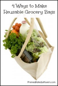 Naturally Frugal Tip: 4 Ways to Make Reuseable Grocery Bags