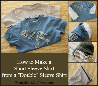 How to Make a Short Sleeve Shirt From a Double Sleeve Winter Shirt