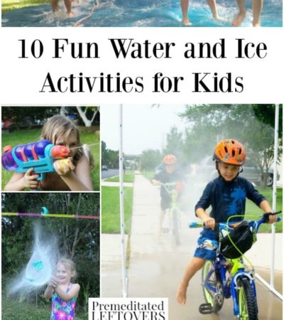 Water and ice activities for kids