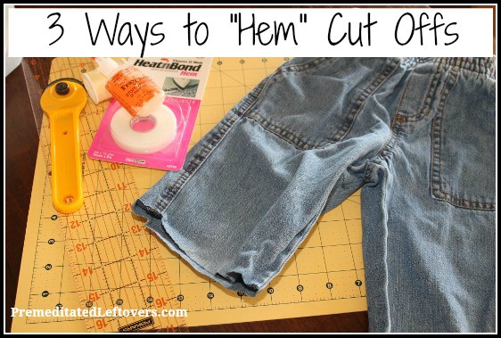 3 ways to hem cut offs