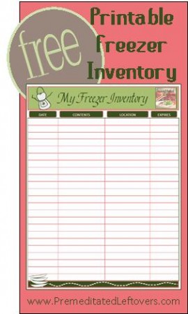 Free Printable Freezer Labels And A Freezer List - Premeditated Leftovers™