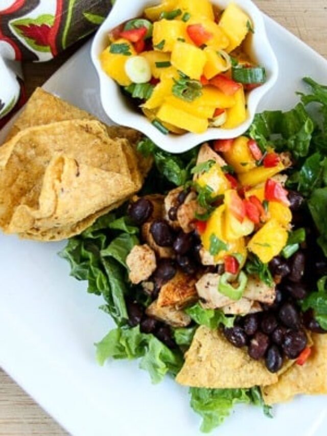 Refreshing Caribbean Taco Salad with Mango Salsa Story