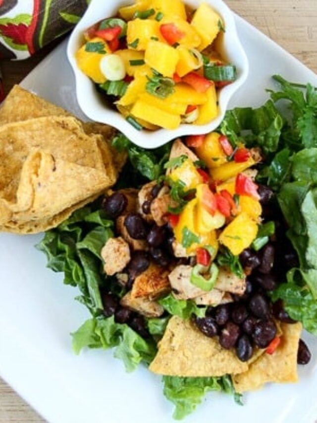 Caribbean Taco Salad with Mango Salsa – Story