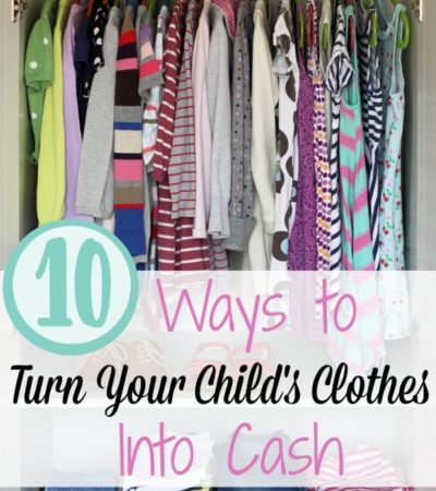 10 Ways to Cash in on Your Old Children's Clothing- Turn those old to clothes into cash. Here are 10 ways to make money on children's clothing.