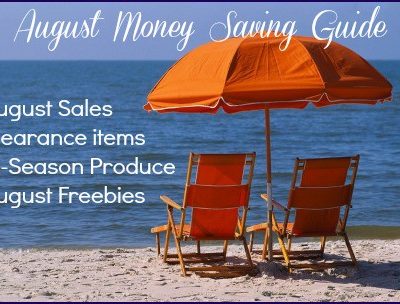 What to buy in August. This August money saving guide will help you find the best deals, sales, clearance items, in-season produce, and freebies.