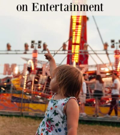 Little girl at amusement park
