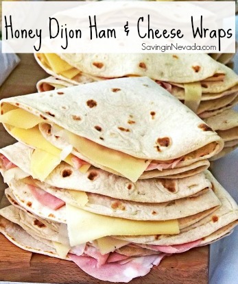 Honey Dijon Ham & Cheese Wraps Recipe