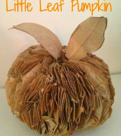 Rustic Fall Leaf Pumpkin Tutorial