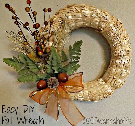 Easy Fall wreath tutorial