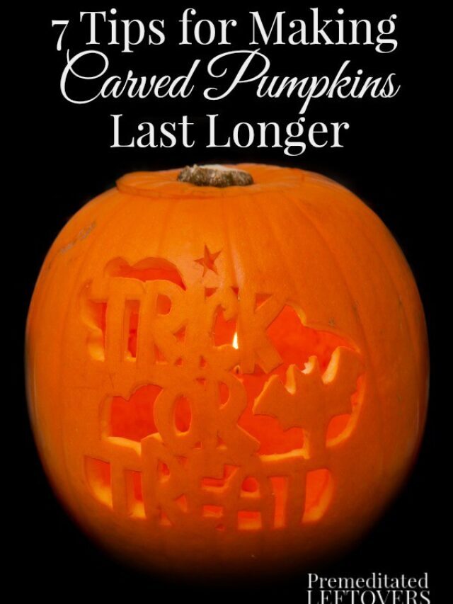 7 Simple Tips for Making Carved Pumpkins Last Longer Story