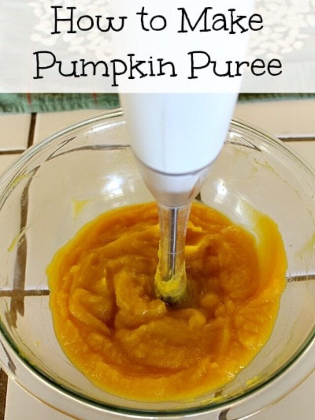 How to Make Easy Pumpkin Puree Story