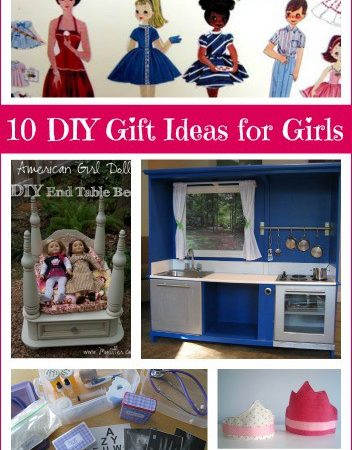 10 DIY Christmas Gift Ideas for Girls- These homemade gift tutorials will give you plenty of great ideas when it comes to the girls on your Christmas list.