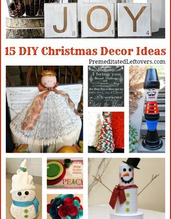 15 DIY Christmas Decor Ideas- Homemade decorations are an affordable way to celebrate Christmas throughout your home. Check out these fun and easy ideas!