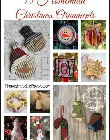 15 Homemade Christmas Ornaments- These DIY ornaments are a frugal way to personalize your Christmas decor. Hang them on your tree or use them as gift tags.