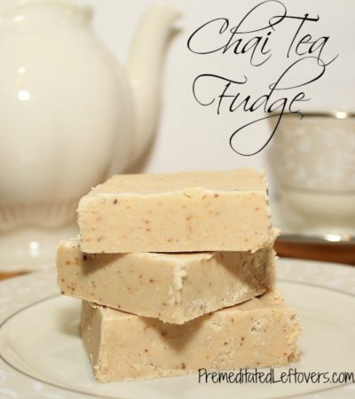 Chai Tea Fudge Recipe