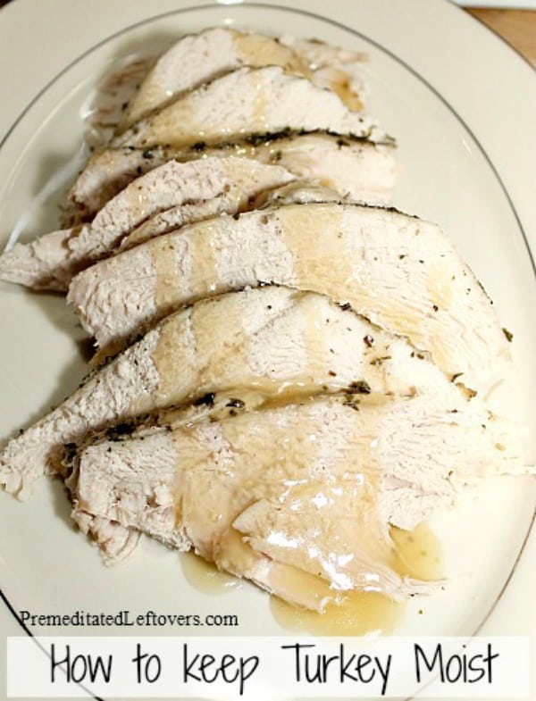 How to keep cooked turkey moist and ways to keep cut turkey slices from drying out.