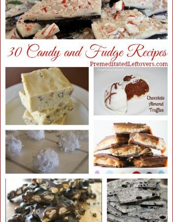 Homemade Candy Recipes and Fudge Recipes - A round up of homemade candy recipes, bark recipes, and fudge recipes. Candies make lovely gifts at the holidays.