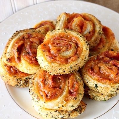 Puff Pastry Pizza Wheels Recipe