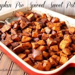 Roast sweet potatoes with pumpkin pie spices