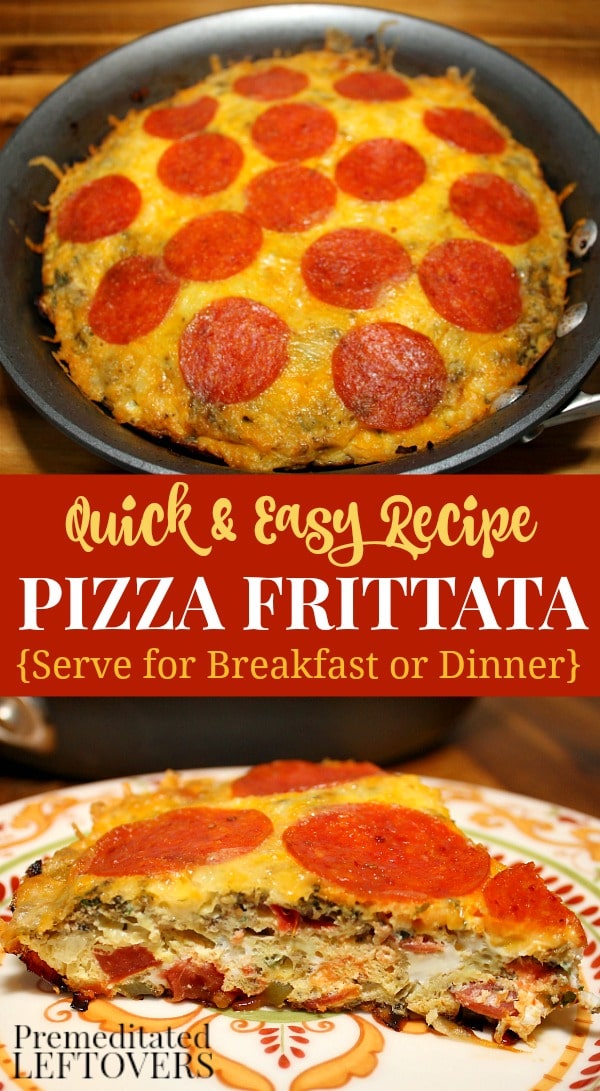 Pizza Frittata Recipe - A Quick and Easy One Pan Meal