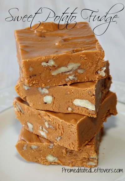 Sweet Potato Fudge Recipe - A quick and easy recipe for Sweet Potato Fudge. This fudge recipe is smooth and delicious! You can add pecans if you wish. 