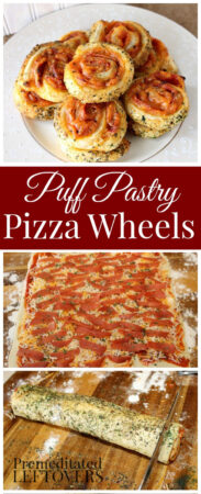 easy Puff Pasty Pizza Wheels Recipe