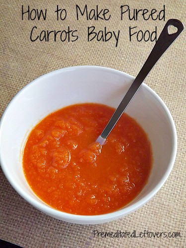 How to Make Pureed Carrots Baby Food - recipe and tips