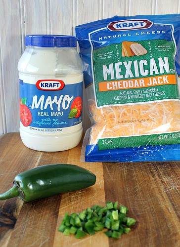 Ingredients for the Jalapeno Popper Dip recipe