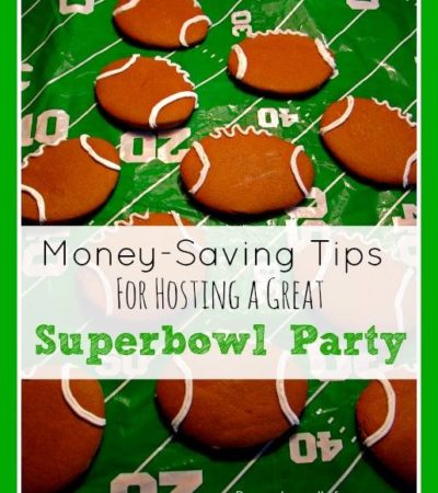 How To Host a Frugal Super Bowl Party - money saving tips for throwing a Super Bowl party on a budget including ways to save money on food and decorations.