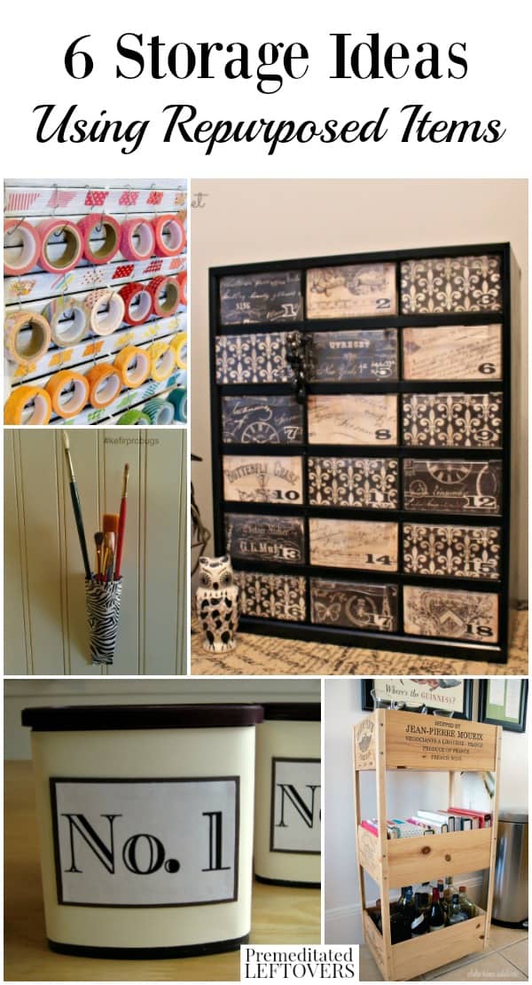 Storage Ideas Using Repurposed Items Frugal Organization Tips