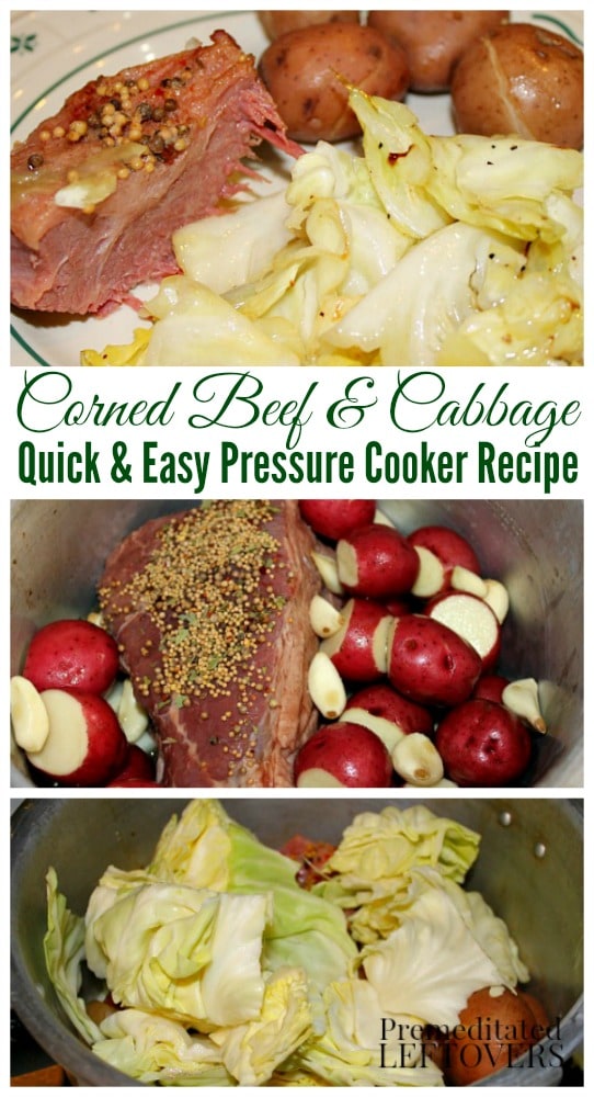 Quick and Easy Corned Beef and Cabbage Pressure Cooker Recipe