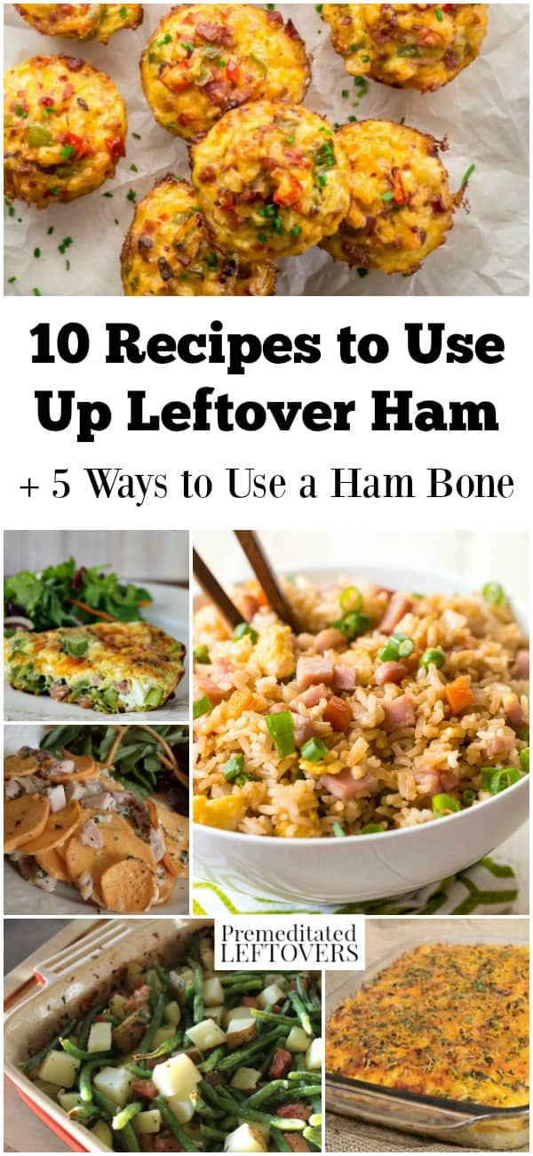 Need leftover ham recipes? Choose from these recipes to use up leftover ham, including frittatas, fried rice, muffins, and casseroles.