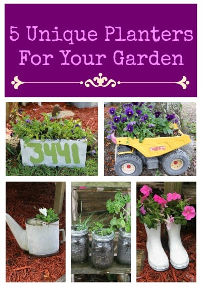 5 Unique Upcycled Planters For Your Garden, How To Use Planters In Your Garden