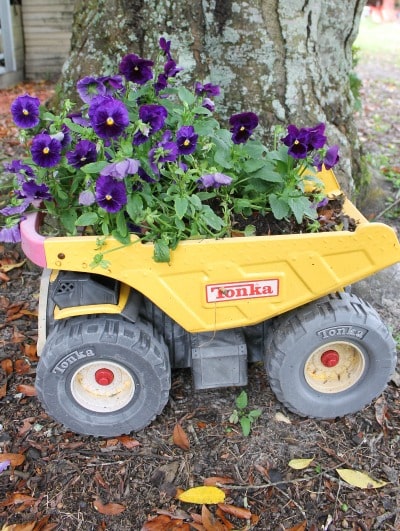 how to make a truck planter