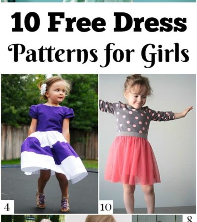 Save money on your child's wardrobe by using these 10 free dress patterns for girls, including pillowcase dress patterns, knit dress patterns, and more.