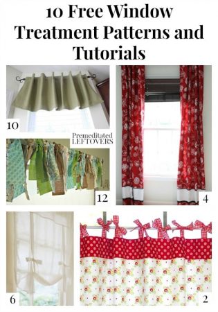 10 Free Window Treatment Patterns and Tutorials