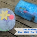 Ice-Cavating: Summer Fun with Ice Blocks - How to create fun ice blocks for your children by placing toys in water, freezing and then letting them excavate.