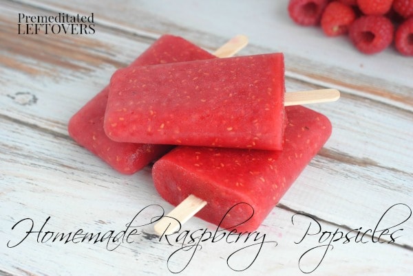 Homemade Raspberry Popsicles