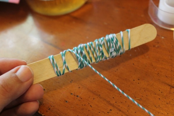How To Make a Kite - attaching the string