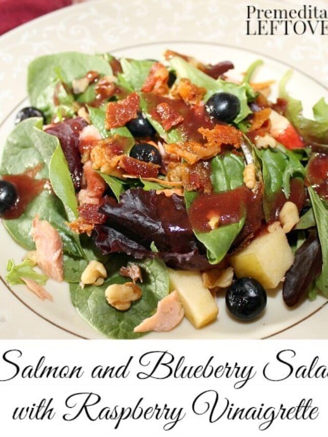 Salmon and Blueberry Salad with Raspberry Vinaigrette Story