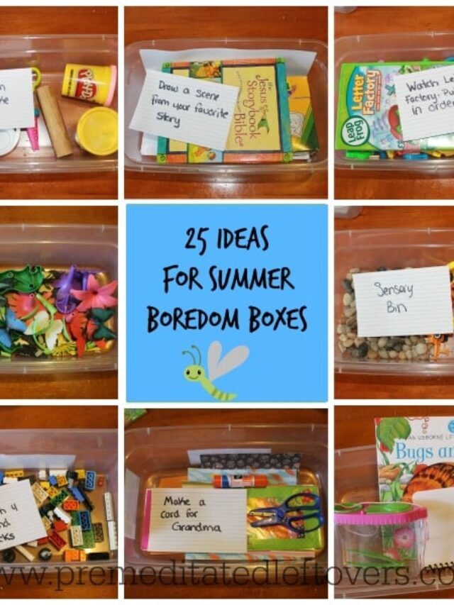 25 Ideas for Summer Boredom Boxes Story