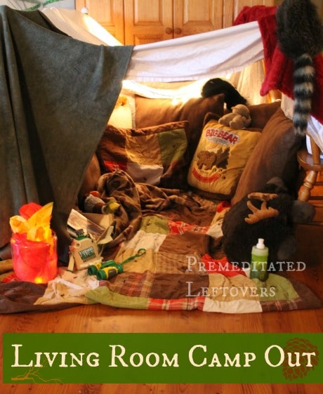 Living Room Camp Out Ideas for Kids