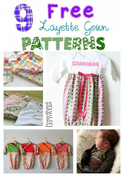 9 Free Layette Gown Patterns