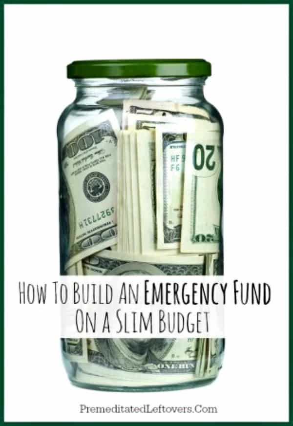 How to build an Emergency Fund on a Limited Income