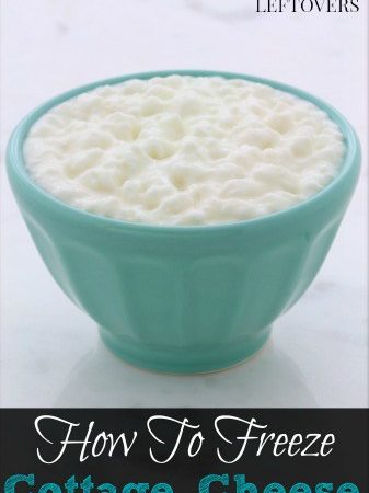 How to freeze cottage cheese